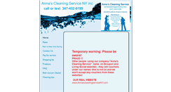Desktop Screenshot of annascleaningserviceny.com